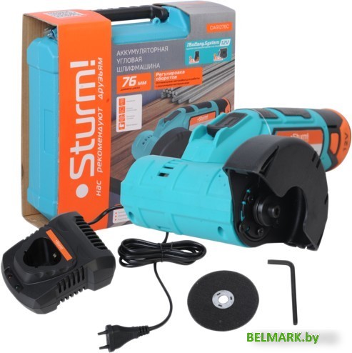 Угловая шлифмашина Sturm CAG1276C (с АКБ) - фото