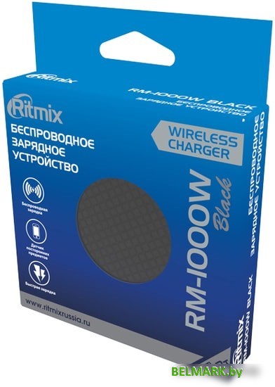 Беспроводное зарядное Ritmix RM-1000W (черный) - фото2