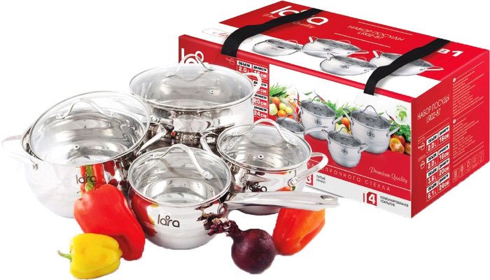 Набор кастрюль Lara LR02-87 - фото