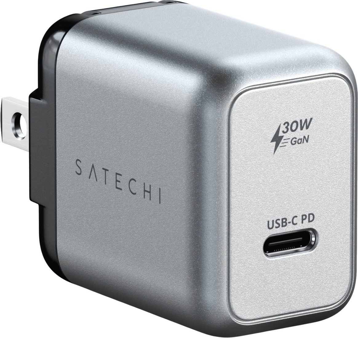 Сетевое зарядное Satechi 30W USB-C GaN Wall Charger ST-UC30WCM-EU - фото2
