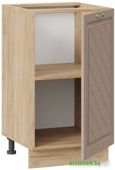 Шкаф напольный Трия Бьянка 1Н45 (дуб крафт золотой/дуб кофе) - фото2