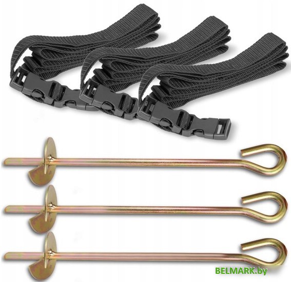 Аксессуары и комплектующие для батутов Atlas Sport Набор креплений к земле для батута (3 шт) - фото