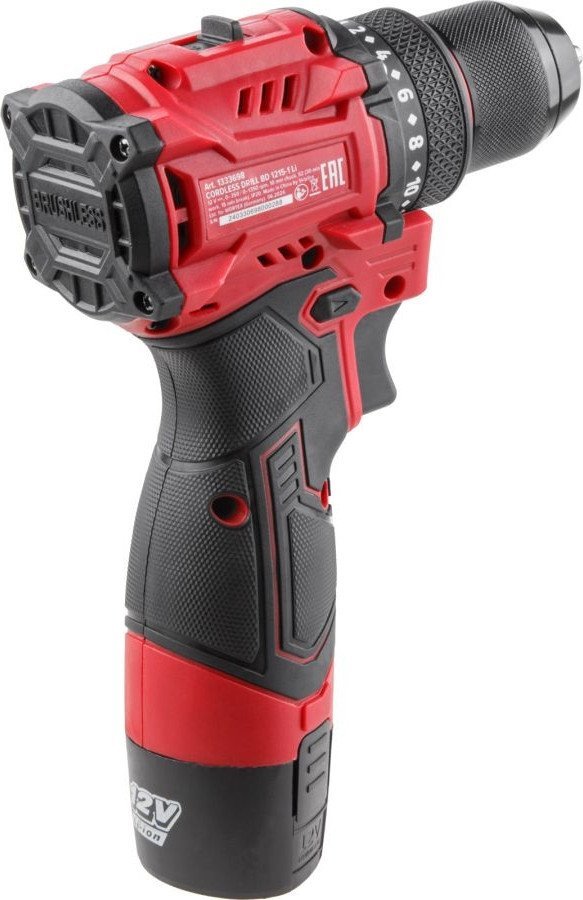 Дрель-шуруповерт Wortex LX BD 1215-1 Li 1333698 (с 1-им АКБ, кейс) - фото2