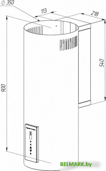 Кухонная вытяжка Zigmund & Shtain K 146.4 B - фото2