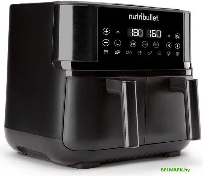 Аэрофритюрница NutriBullet Twin Drawer NBA081B - фото2