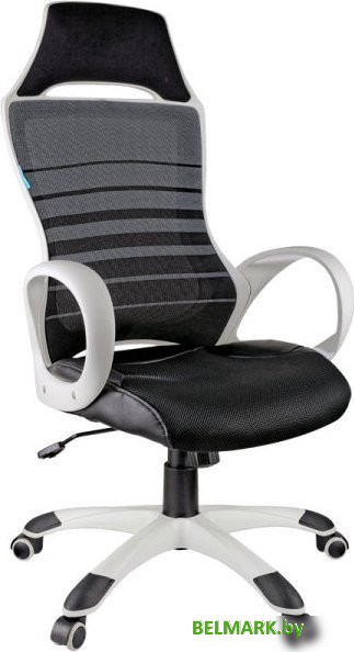 Игровое (геймерское) кресло Helmi Podium HL-S05 274810 (черный/белый) - фото