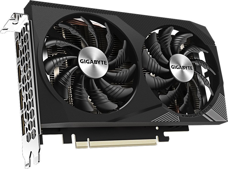 Видеокарта Gigabyte GeForce RTX 3050 Windforce OC V2 8G GV-N3050WF2OCV2-8GD - фото