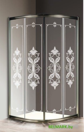 Душевой уголок Cezares Giubileo-R-2-100-Scorrevole-CP-Br - фото