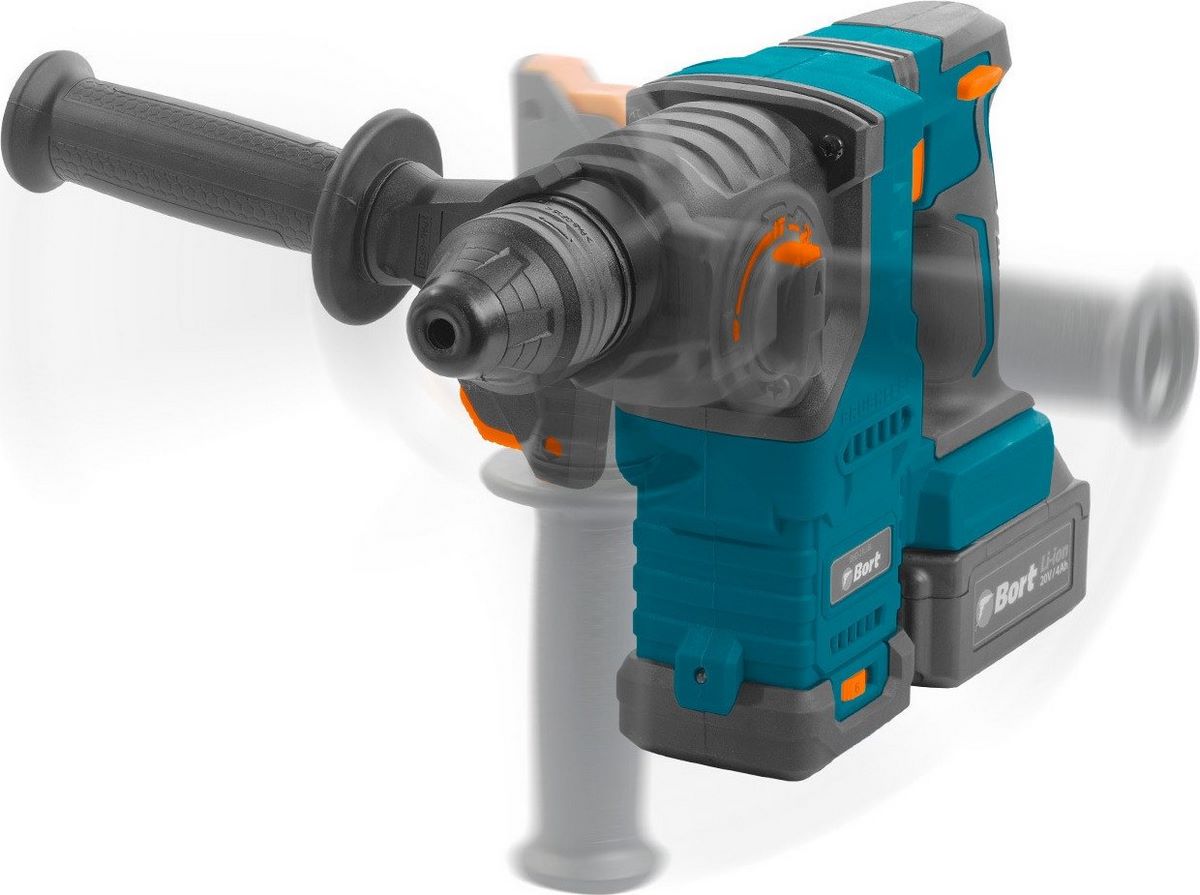 Перфоратор Bort BHD-21Li-BL 93413410 (с 2-мя АКБ, кейс) - фото2