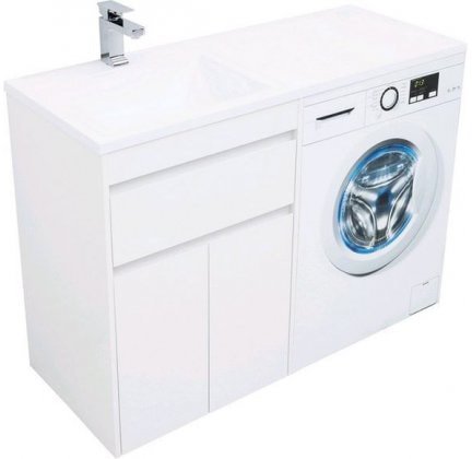 Aquanet Тумба под умывальник Токио 58 00237745 (левая, белый) - фото2