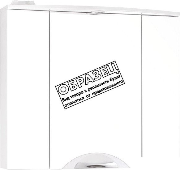 Style Line Шкаф с зеркалом Жасмин-2 90 (с подсветкой) - фото