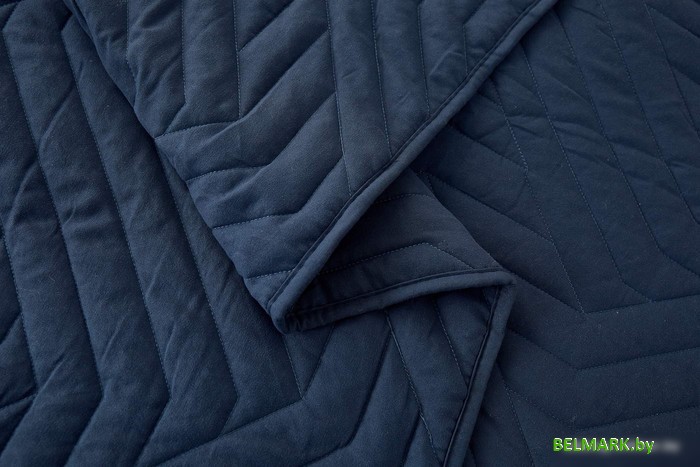 Набор текстиля для спальни Sofi De MarkO Мориц 230х250 Пок-МЦ-сн-230х250 (синий) - фото2