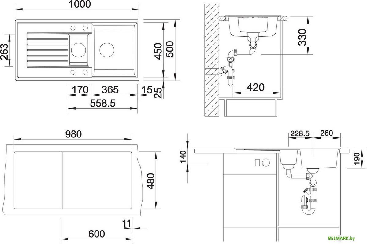 Кухонная мойка Blanco 6 S 527389 - фото2