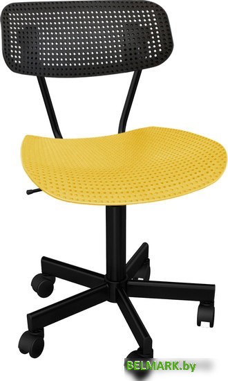 Офисный стул Sheffilton SHT-ST85/S121М (черный/желтый/черный муар) - фото