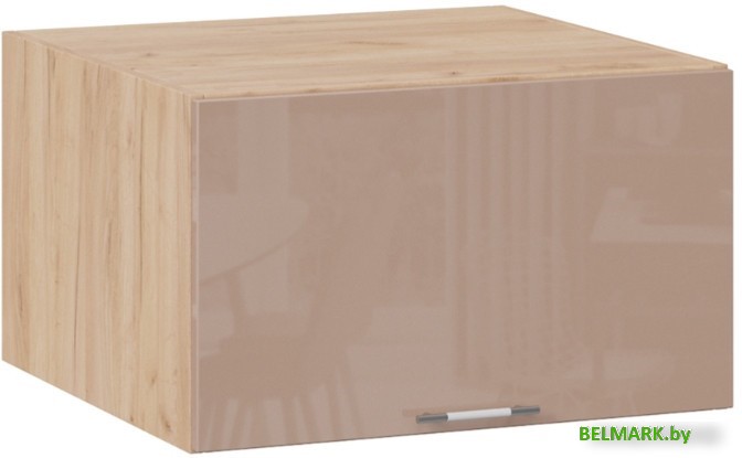 Шкаф навесной Трия Весна 1В6ГП (дуб крафт золотой/кофе с молоком) - фото