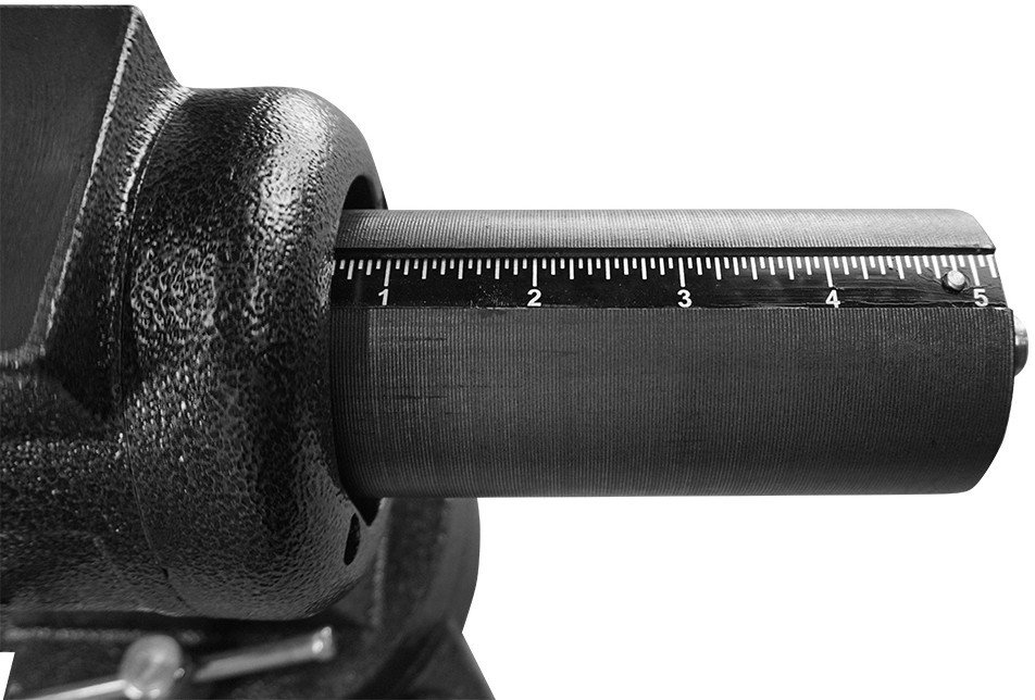 Тиски Berger Чугун. поворотные с трубным зажимом и наковальней 125мм BG1340 - фото2