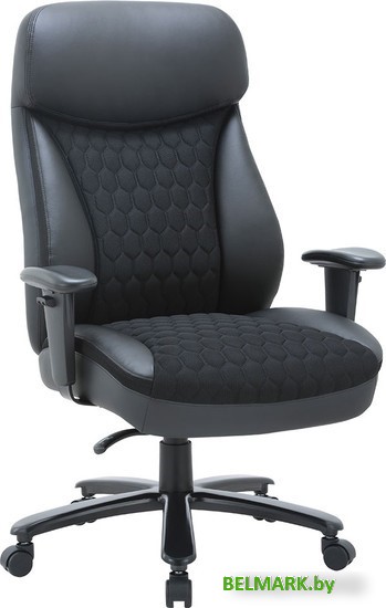 Офисное кресло CHAIRMAN CH414 (экокожа/ткань черный) - фото