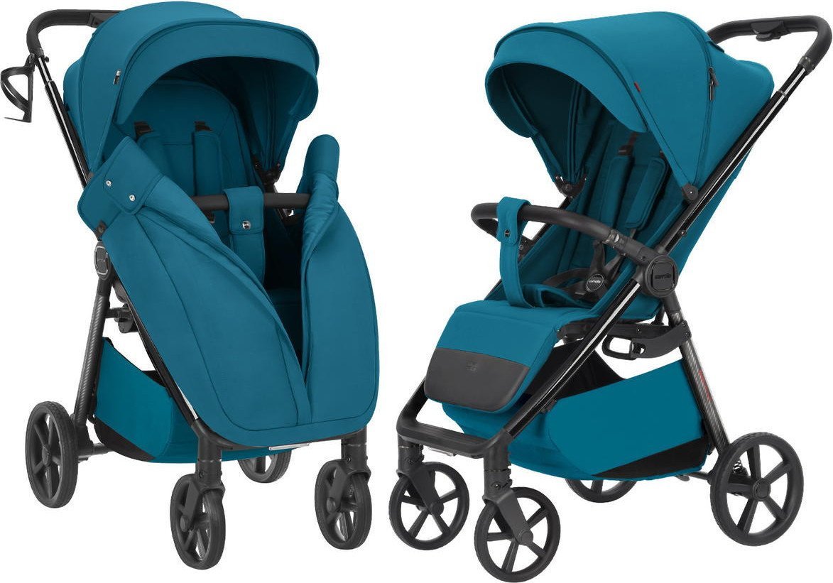 Коляска прогулочная «книга» Carrello Bravo Carbon CRL-5530 (Azure Blue) - фото2