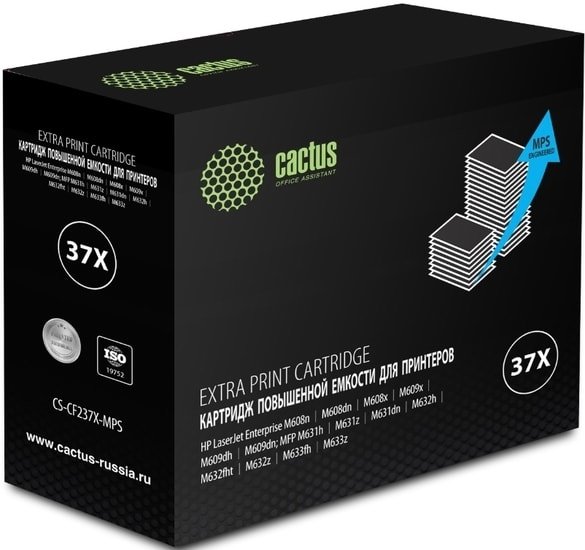 Картридж CACTUS CS-CF237X-MPS (аналог HP 37A (CF237A) - фото