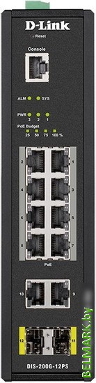 Управляемый коммутатор 2-го уровня D-Link DIS-200G-12PS/A2A - фото2