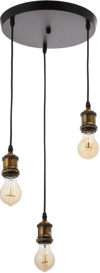 Подвесная люстра BayerLux 4964570 (черный/мед) - фото