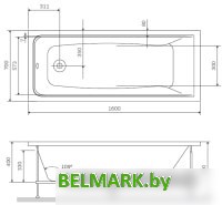 Каркас AM.PM Gem W90A-160-070W-R - фото2
