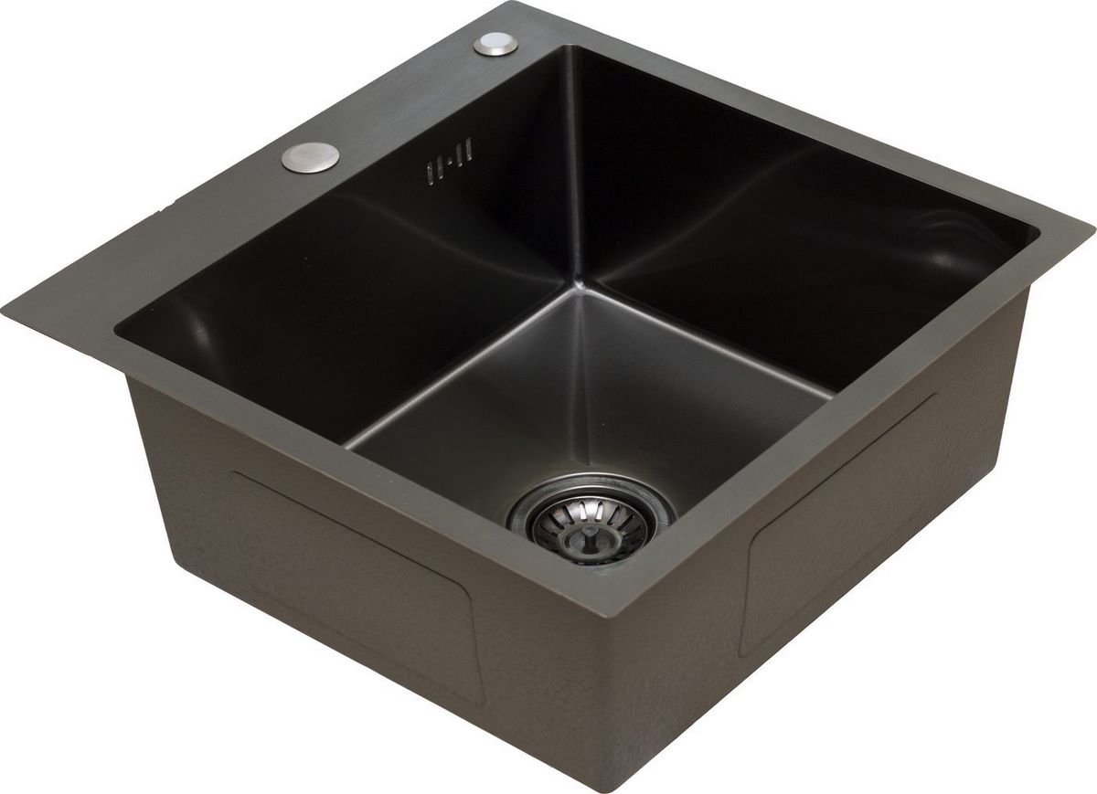 Кухонная мойка Blantek FS-5050B Nano black ECO (+501F40-B) - фото2