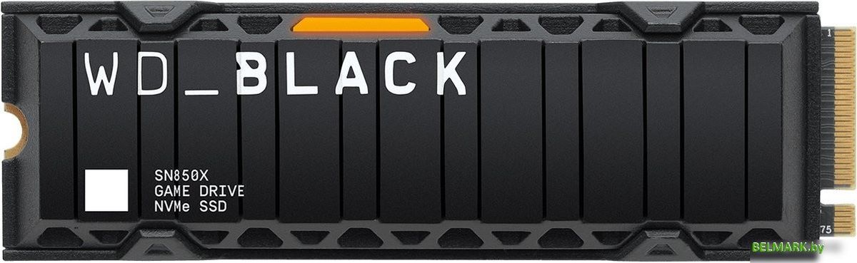 SSD WD Black SN850X NVMe Heatsink 4TB WDS800T2XHE - фото