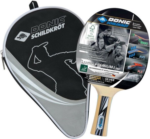 Ракетка для настольного тенниса Donic-Schildkrot Legends 754430 (серебристый) - фото