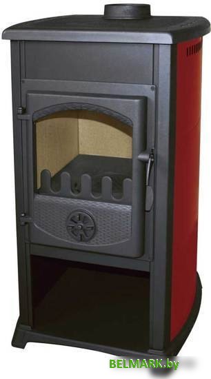 Свободностоящая печь-камин Bella Thalia Grande (бордовый/черный) - фото