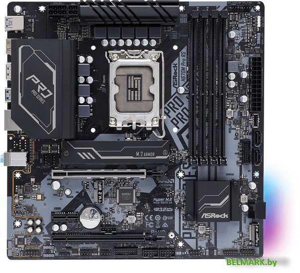 Материнская плата ASRock H670M Pro RS - фото