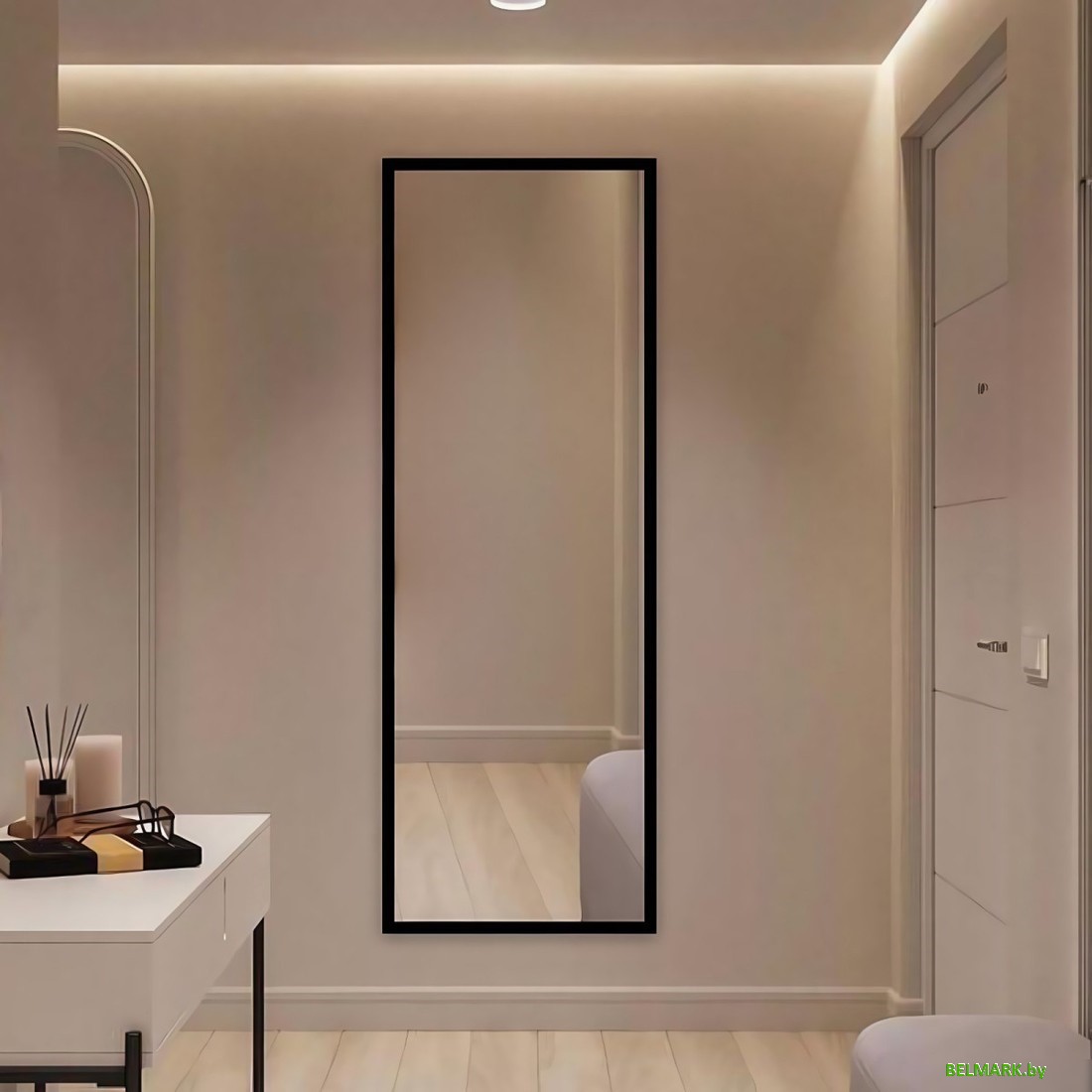 Зеркало eMZe Line 160x50 LINE.160.50.СНЕ (черный) - фото2