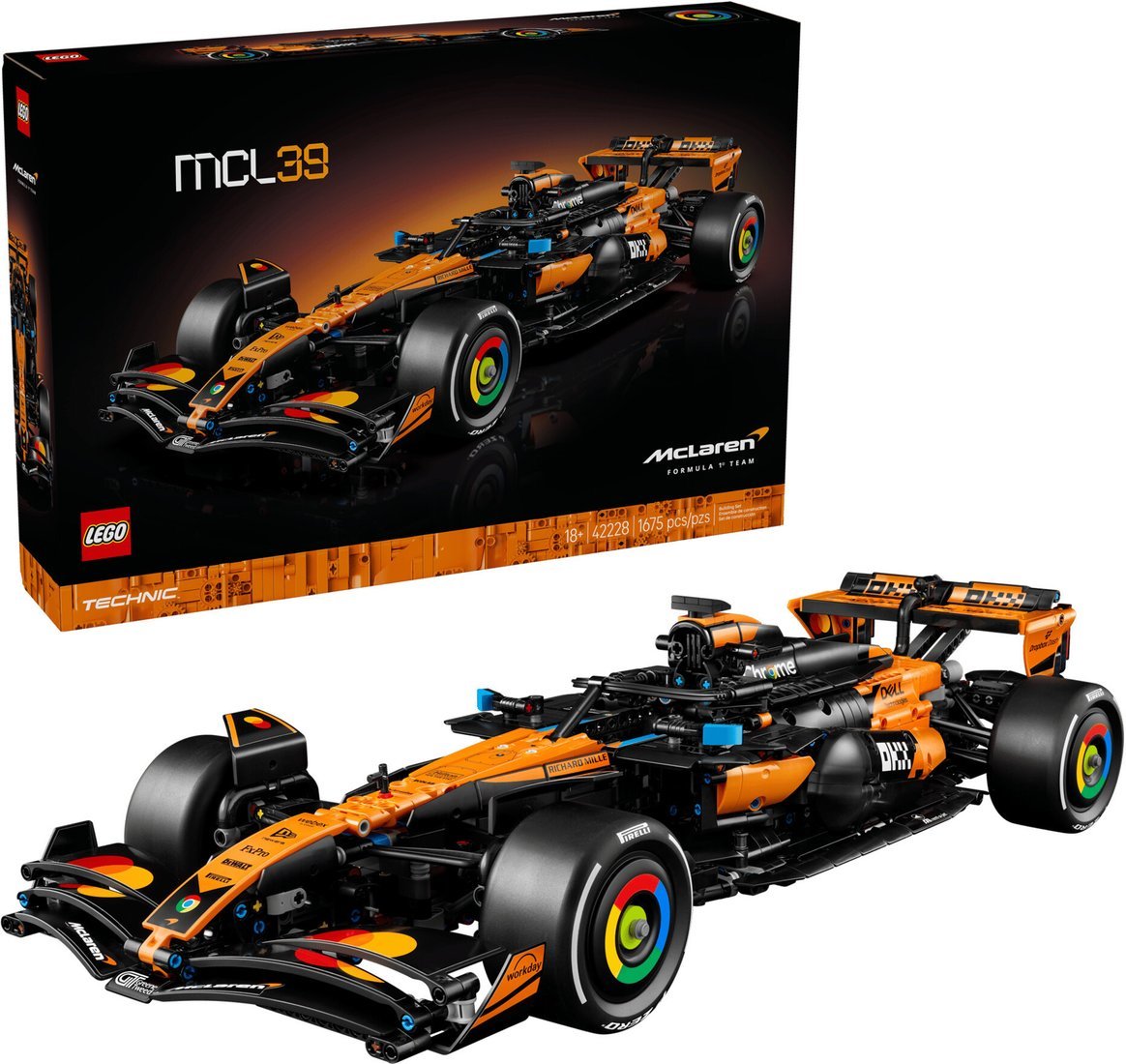 Конструктор LEGO Technic 42228 McLaren MCL39 F1 Car - фото