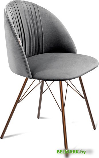 Стул Sheffilton SHT-ST35-1/S37 (угольно-серый/медный металлик) - фото