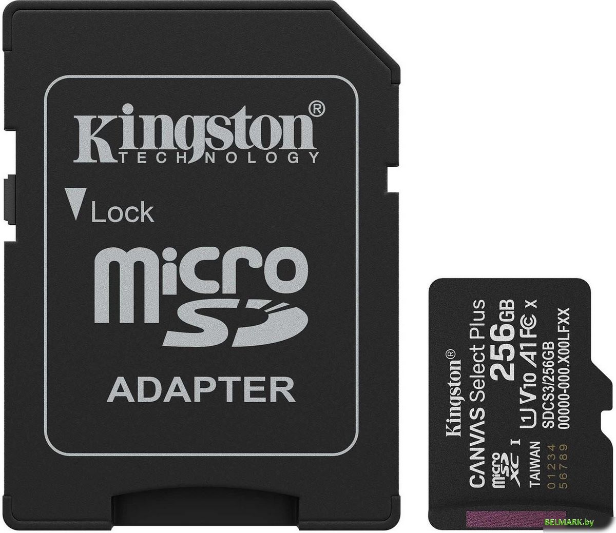 Карта памяти Kingston Canvas Select Plus microSDXC 256GB SDCS3/256GB (с адаптером) - фото