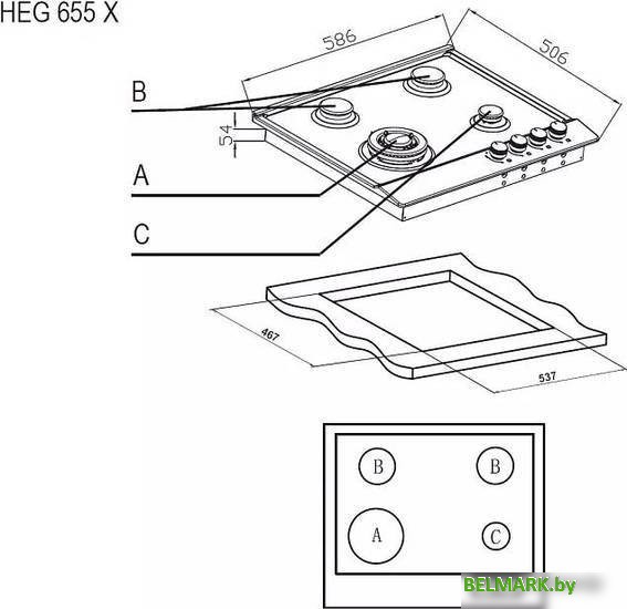 Варочная панель Evelux HEG 655 X - фото2