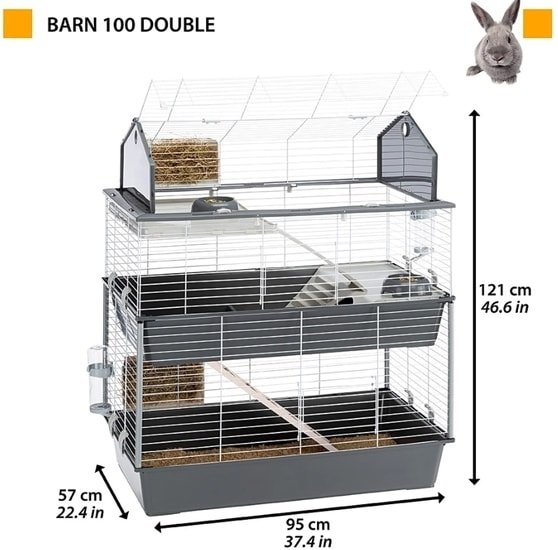 Клетка Ferplast Barn 100 Double 57069611 - фото2