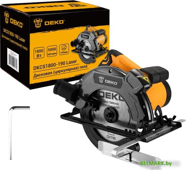 Дисковая (циркулярная) пила Deko DKCS1800-190 Laser 083-1011 - фото
