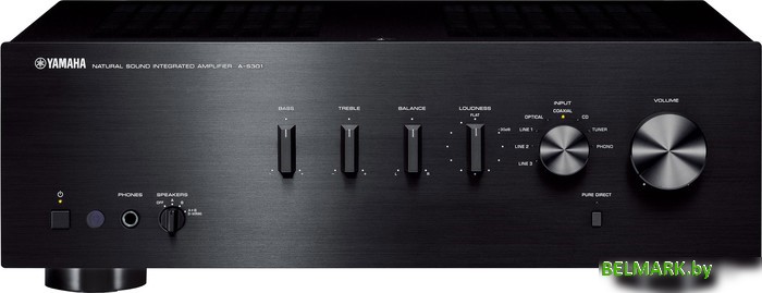 Интегральный усилитель Yamaha A-S301 (черный) - фото