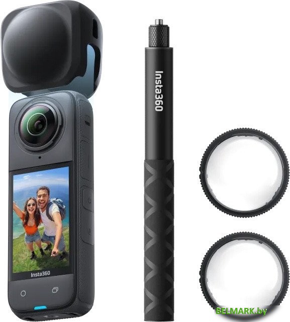 Экшен-камера Insta360 X4 Adventure Kit (черный) - фото