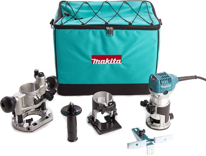 Кромочно-петельный фрезер Makita RT0702CX2 (с сумкой) - фото