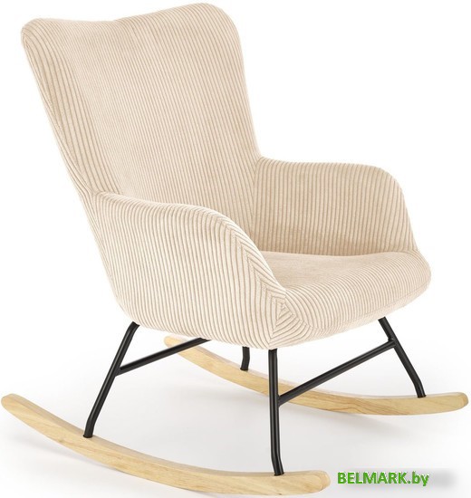 Кресло-качалка Halmar Belmiro (кремовый) - фото