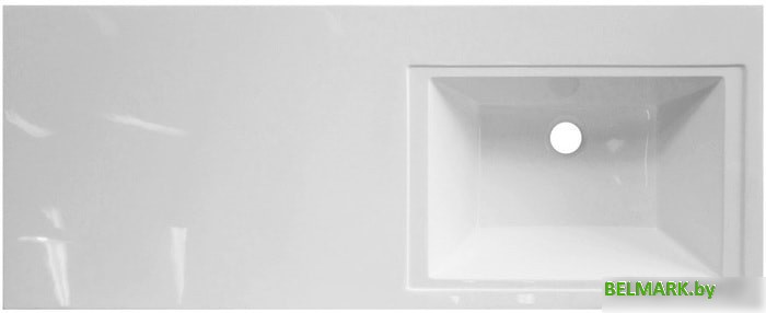 Умывальник Эстет Даллас 130, правая (белый) - фото2