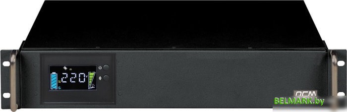 Источник бесперебойного питания Powercom King Pro RM KIN-1200AP LCD RM - фото