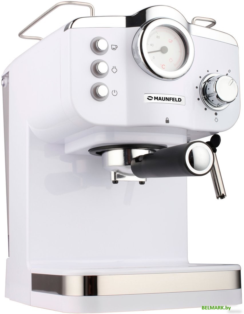 Рожковая кофеварка MAUNFELD MF-735WH Pro - фото