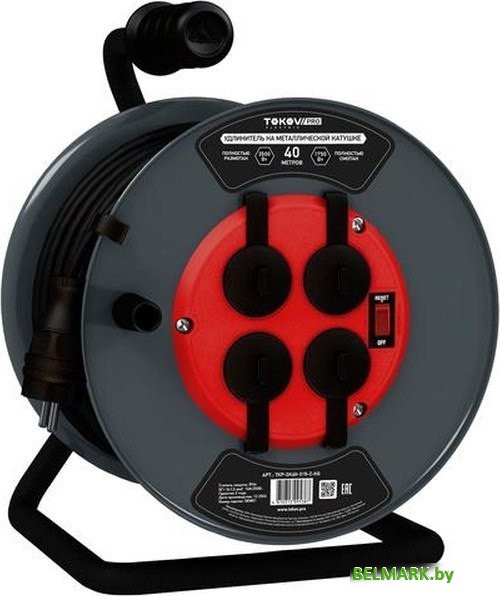 Удлинитель на катушке Tokov Electric TKP-SK40-315-Z-KG - фото