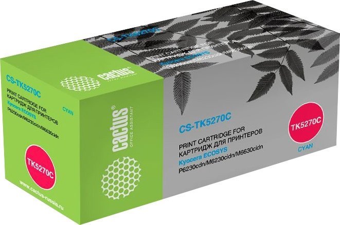 Картридж CACTUS CS-TK5270C (аналог Kyocera TK-5270C) - фото