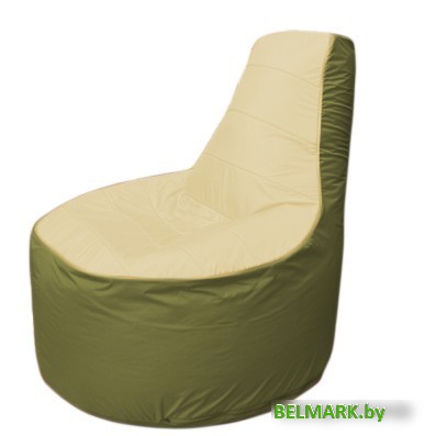 Кресло-мешок Flagman Трон Т1.1-2010 (бежевый/оливковый) - фото
