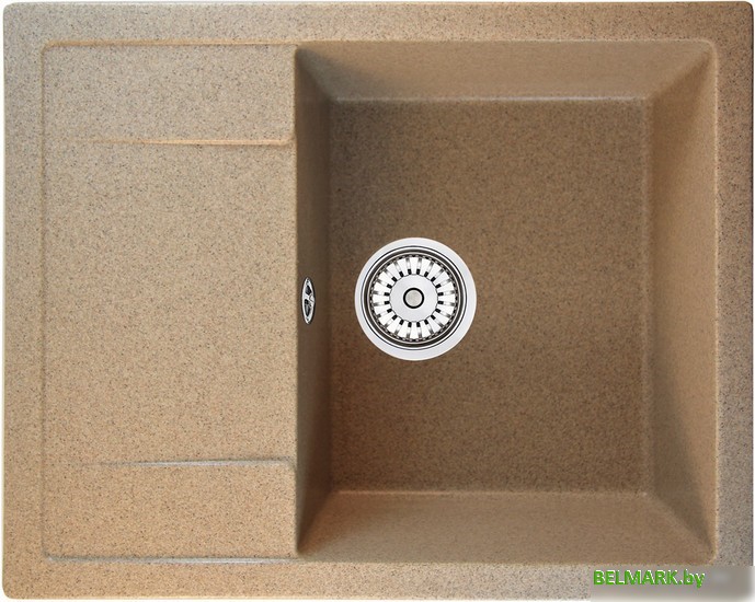 Кухонная мойка Berge BR-6502 (песочный матовый) - фото