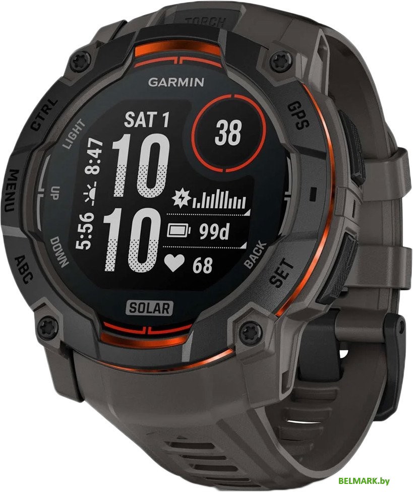 Умные часы Garmin Instinct 3 Solar 50 мм (черный) - фото